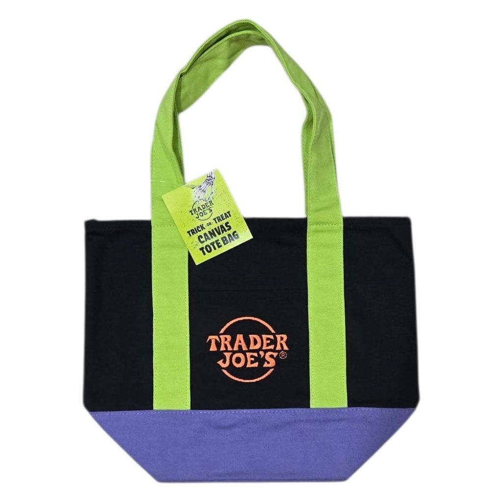NWT Trader Joe's Halloween Limited Edition Canvas Mini Tote